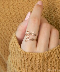 Personalized Double Name Ring A Cherished Keepsake for Loved Ones