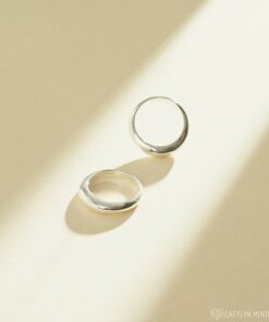 DOME Ring Minimalist Geometric Statement Ring in Silver, Gold, or Rose Gold (RR001)