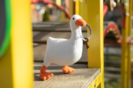 Adorable Untitled Goose Game Plush Handmade Soft Plushie for Goose Enthusiasts
