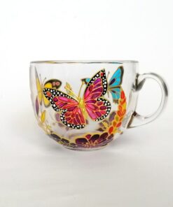 Hand-Painted Monarch Butterfly Coffee Mug A Nature Lover's Delight