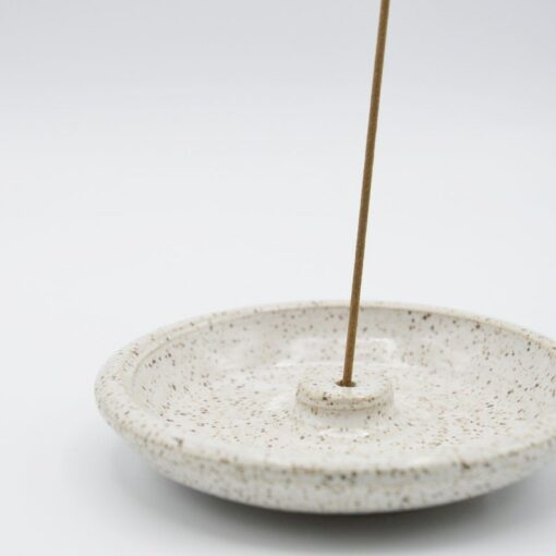 Speckled Serenity Ceramic Incense Burner for Tranquil Ambiance