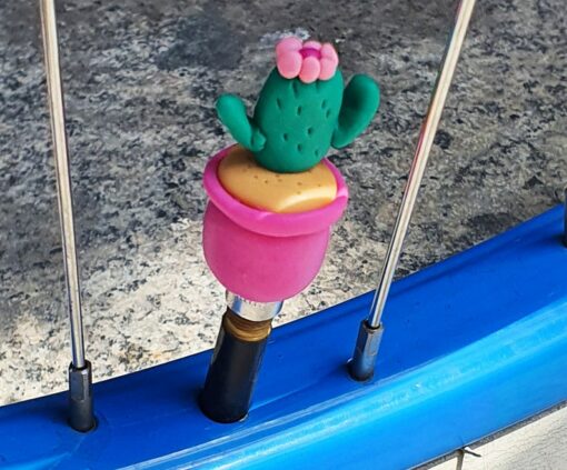 Protect Your Tires with Style Cactus Valve Caps for a Prickly Ride