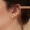 Bold and Beautiful Caitlyn's Dome Hoops for Everyday Elegance