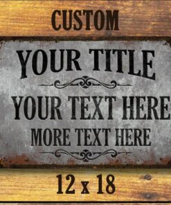 Rustic Edge Metal Sign Custom Arch Top Steel for a Vintage Industrial Touch