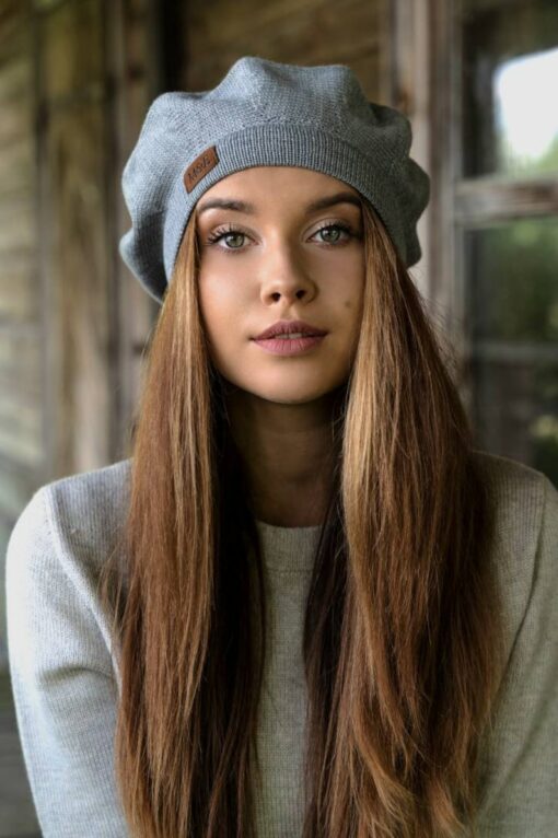 Handmade Merino Wool Beret A Timeless Classic for Sophisticated Women