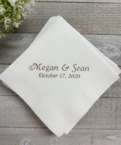 Personalized Napkins Elevate Your Events with Custom Monograms and Designs