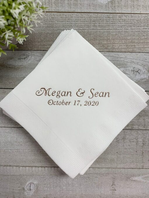 Personalized Napkins Elevate Your Events with Custom Monograms and Designs