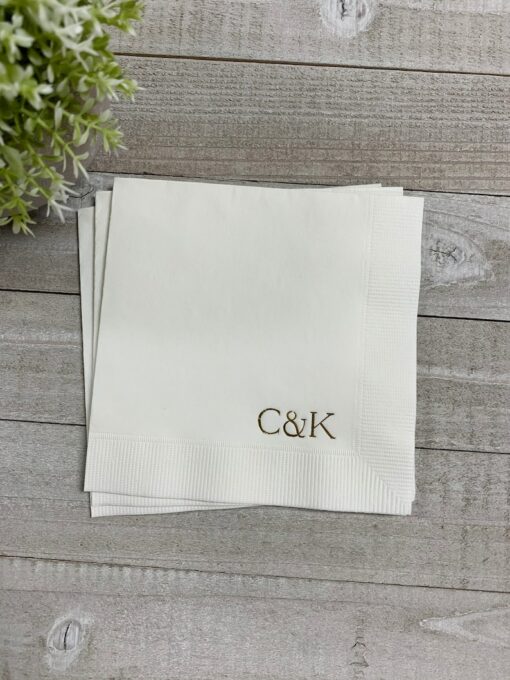 Personalized Napkins Elevate Your Celebrations with Custom Monograms and Designs
