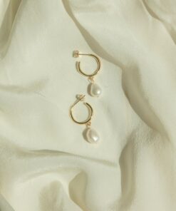 Exquisite Pearl Hoops A Timeless Treasure for Bridesmaids and Beyond