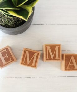 Personalized Wooden Name Blocks Build Your Child's Literacy and Imagination