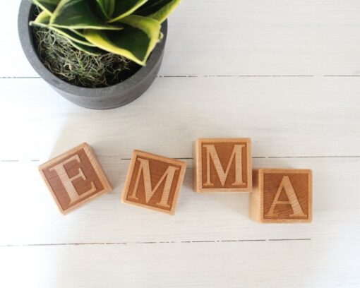 Personalized Wooden Name Blocks Build Your Child's Literacy and Imagination