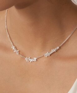 Personalized Name Necklace with Curb Chain A Timeless Treasure for Loved Ones