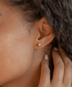 Birthstone Cluster Earrings Celebrate Special Moments with Personalized Jewelry