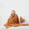 Linen Weighted Blanket Embrace Tranquility, Enhance Sleep, and Soothe Anxiety