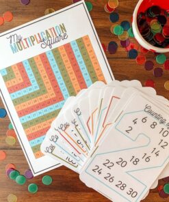 Skip Counting Cards Printable Multiplication Practice for Homeschool and Classroom Math
