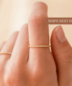 CaitlynMinimalist Delicate Eternity Band Timeless Elegance for Every Occasion