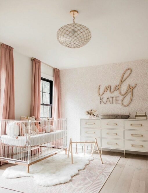 Personalized Wooden Nursery Name Sign A Cherished Keepsake for Your Little One's Abode