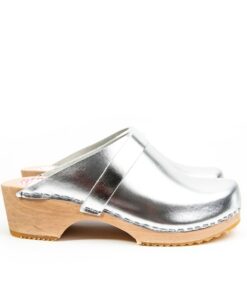 Malm? Silver Clog Timeless Swedish Comfort for Your Feet