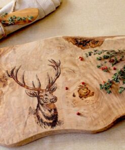 Nature's Embrace Personalized Olive Wood Cutting Board for Adventurers and Foodies