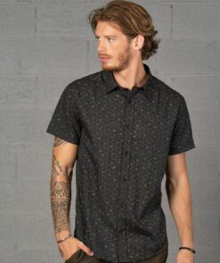 Urban Streetwear Buzzworthy All Over Print Bee Hive Button Up Shirt for Men