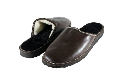 Genuine Leather Sheepskin Slippers for Men Ultimate Comfort and Warmth
