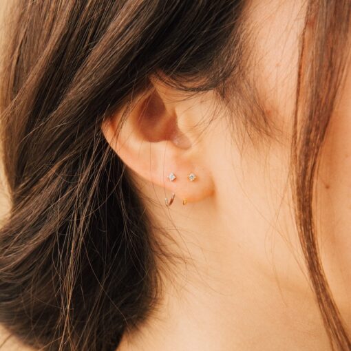 Sparkling Elegance 1.5mm Diamond Threaders by Caitlyn Minimalist