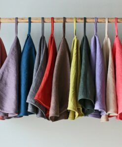 Linen Round Tea Towel Natural, Soft, and Eco-Friendly Kitchen Essential