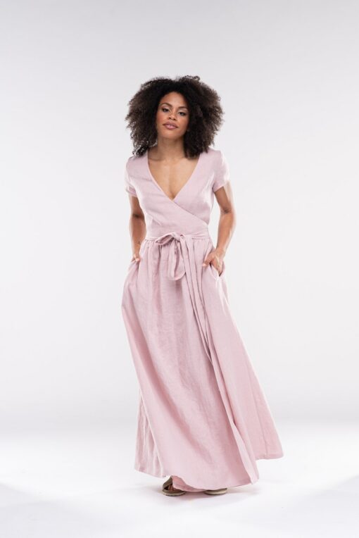 DARA Breezy Linen Maxi Dress for Effortless Summer Style