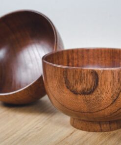Exquisite Set of 2 Handmade Jujube Wood Bowls A Touch of Nature for Your Home