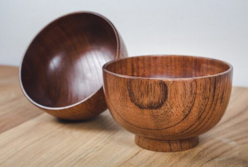 Exquisite Set of 2 Handmade Jujube Wood Bowls A Touch of Nature for Your Home