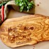 Personalized Olive Wood Cutting Board The Perfect Camping or Caravan Gift