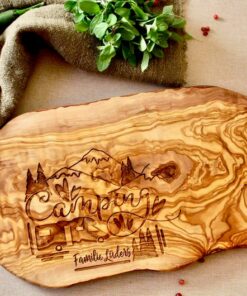 Personalized Olive Wood Cutting Board The Perfect Camping or Caravan Gift