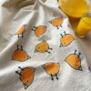 Flour Sack Tea Towel with Charming Bird Motif