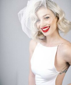 Elegant Double Birdcage Veil A Touch of Vintage Charm for Your Wedding Day