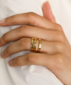 Personalized Engraved Skinny Band Ring A Timeless Keepsake for Loved Ones