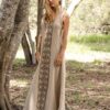 Tribal Tapestry Embroidered Maxi Dress for Bohemian Souls