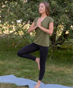 Sustainable Comfort Hemp & Organic Cotton V-neck T-shirt (XS-XXL)