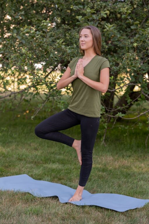 Sustainable Comfort Hemp & Organic Cotton V-neck T-shirt (XS-XXL)