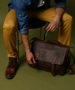 Personalized Leather Messenger Bag The Perfect Gift for Men