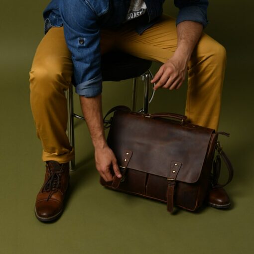Personalized Leather Messenger Bag The Perfect Gift for Men