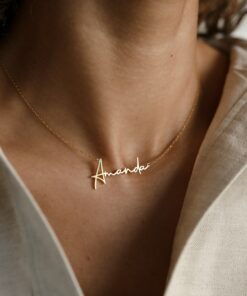 Personalized Name Necklace A Timeless Treasure for Loved Ones