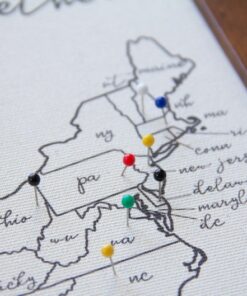Personalized Travel Map of the United States Capture Your Unforgettable Journeys