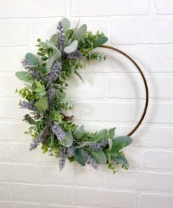 Enchanting Lavender Hoop Wreath Bring Nature's Tranquility Indoors