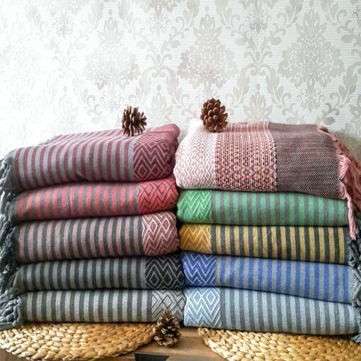 Cozy Haven Oversized Boho Blanket for Serene Nights and Rustic Charm