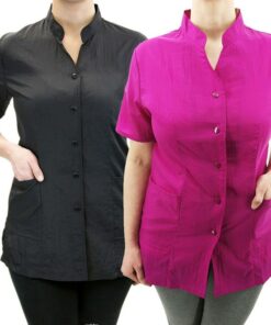Personalized Anna Jacket Embroidered Salon Stylist Uniform for Hairdressers