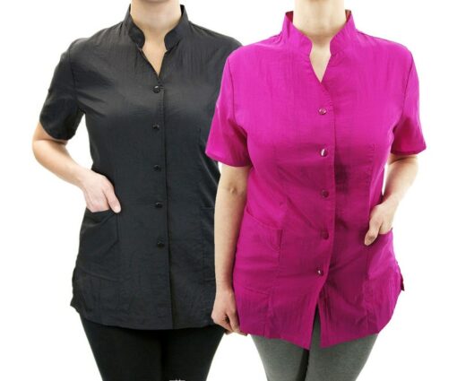 Personalized Anna Jacket Embroidered Salon Stylist Uniform for Hairdressers