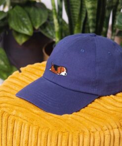Captivating Cap Beagle Dog Embroidery Embroidered in the UK for a Paw-some Style