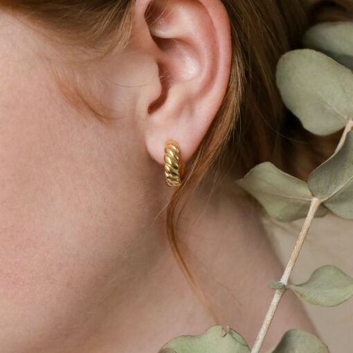 Bold Croissant Hoop Earrings Elevate Your Style with Minimalist Elegance