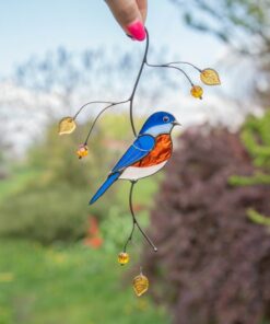 Captivating Bluebird Suncatcher A Symphony of Color for Your Home and Heart