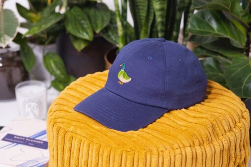 Embroidered Cotton Cap Duck Design | UK-Made Snapback | Stylish Summer Hat | Perfect Gift